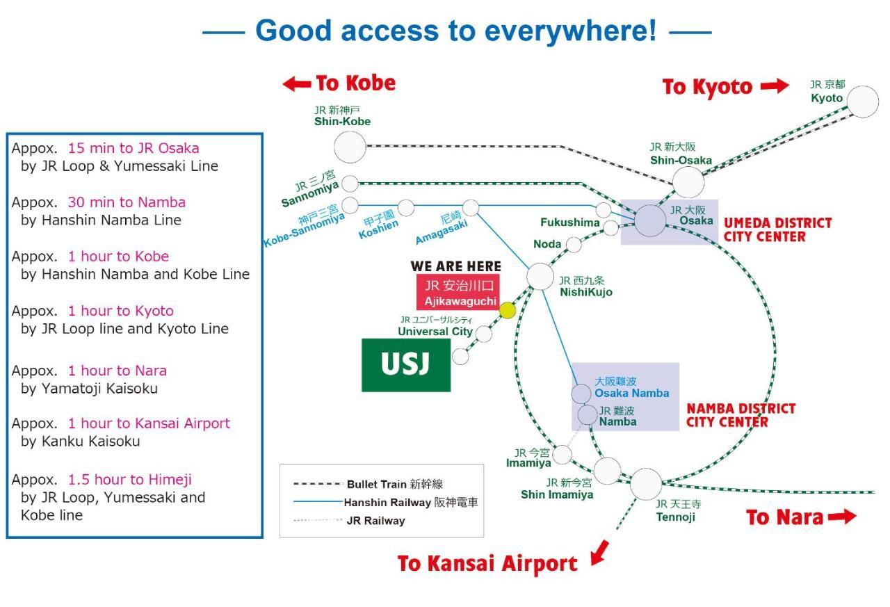 Usjに一番近いゲストハウス J-Hoppers Osaka Universal Exterior photo